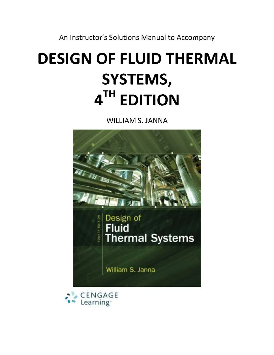 StudyResoures's tweet image. TEST BANK FOR DESIGN OF FLUID THERMAL SYSTEMS, 4TH EDITION BY WILLIAM S. JANNA
#fliwy #design #thermalsystem #4thedition #testbank 
fliwy.com/item/373900/te…