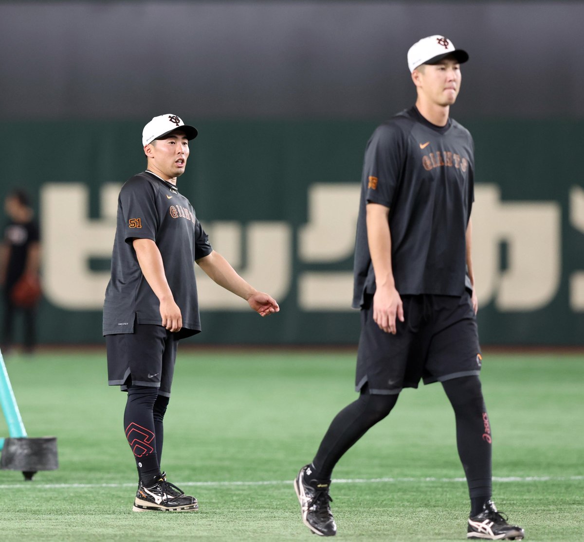練習風景から🏟️】 期待のホープコンビの #秋広優人 選手と #浅野翔吾