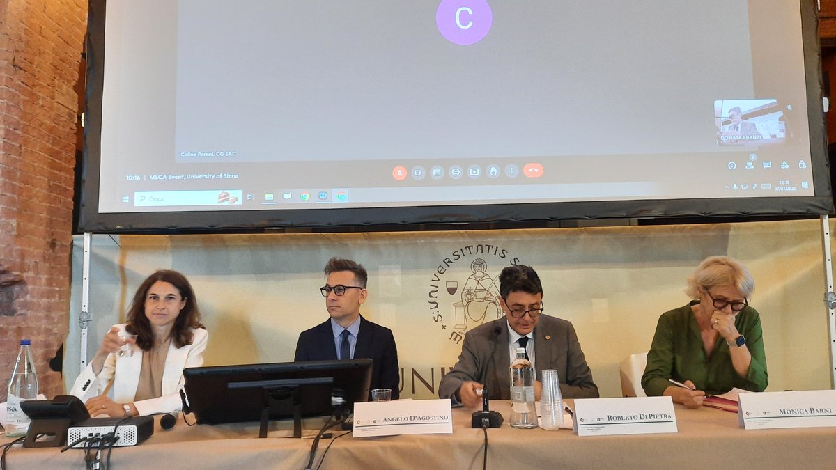 7/7. #GiornataMSCA. Rettore #RobertoDiPietra: "Con questa iniziativa avviciniamo la nostra ricerca universitaria alle importanti opportunità offerte dal programma MSCA.
#Università #Siena