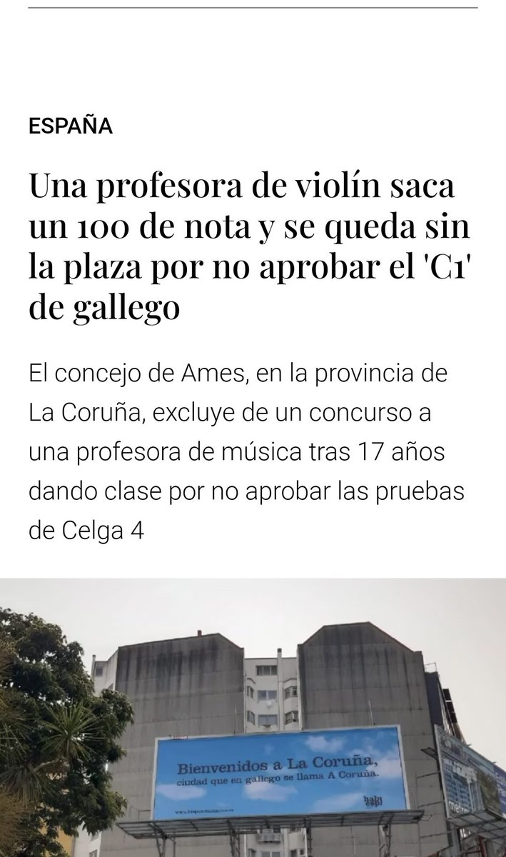 Sujiel1's tweet photo. Una profesora virtuosa del violín. Una fuera de serie. Pero no aprobó la sandez del gallego y se queda sin plaza...¿ Quien lo paga? sus alumnos. España 7 fe julio de 2.023...
El talento español sometido a la paletada de los idiomas regionales. Así de claro, así de patético... https://t.co/6Zj6cwkYVG