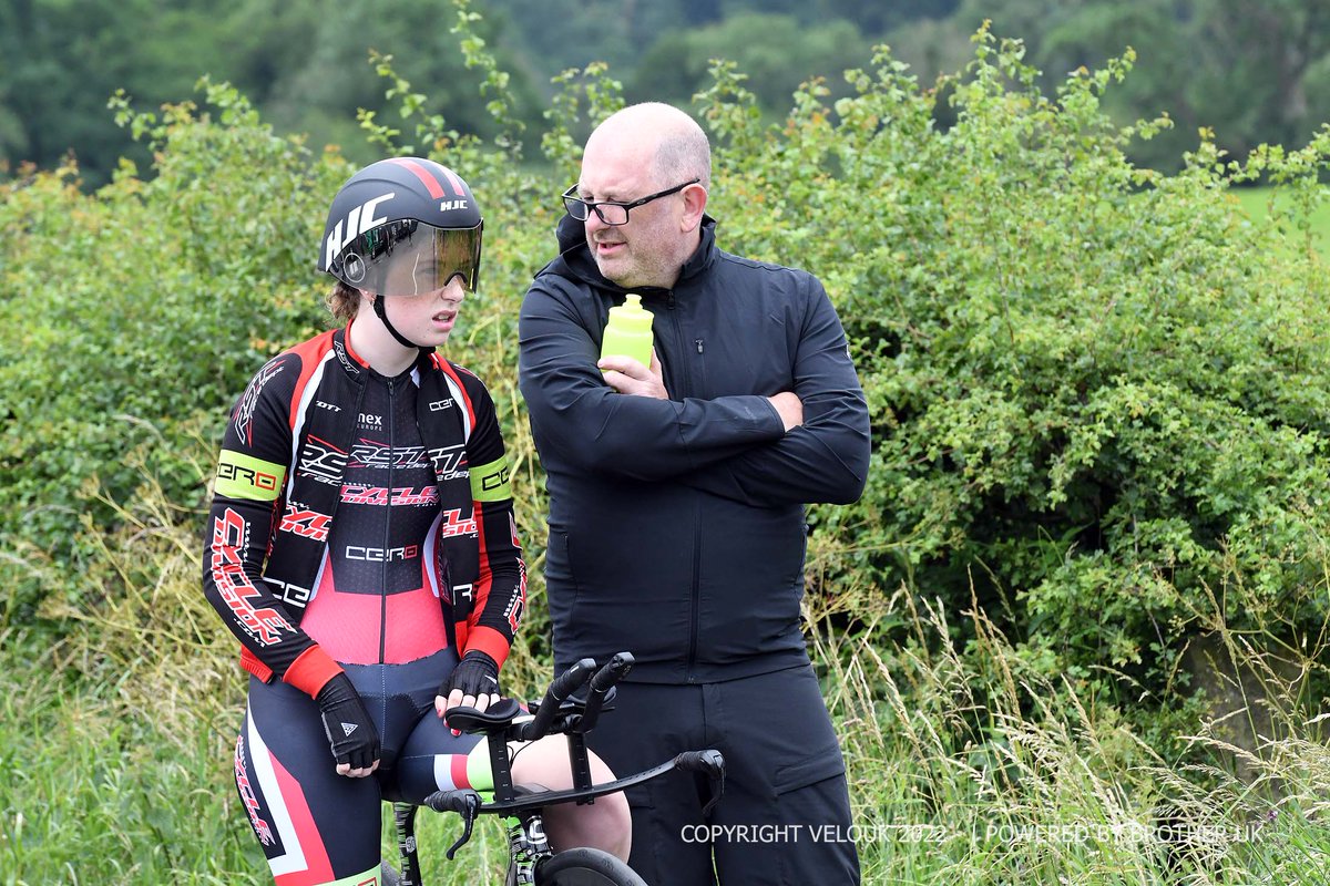 CycleDivision's tweet photo. RACE PICTURES! Freya Evans and Caitlin Harvey flying the shops colours in the British Junior Women's Time Trial Championship in Lancashire last weekend. #Cero #CycleDivision https://t.co/9bS4hmSWpW