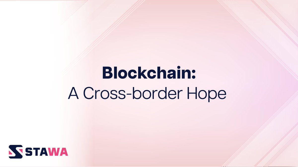 stawaio's tweet photo. While the blockchain industry is still relatively young, it has already shown significant promise in areas like cross-border payments, remittances, and microlending.  

#Blockchain #Finance #Crypto https://t.co/ofy0vwFS6i