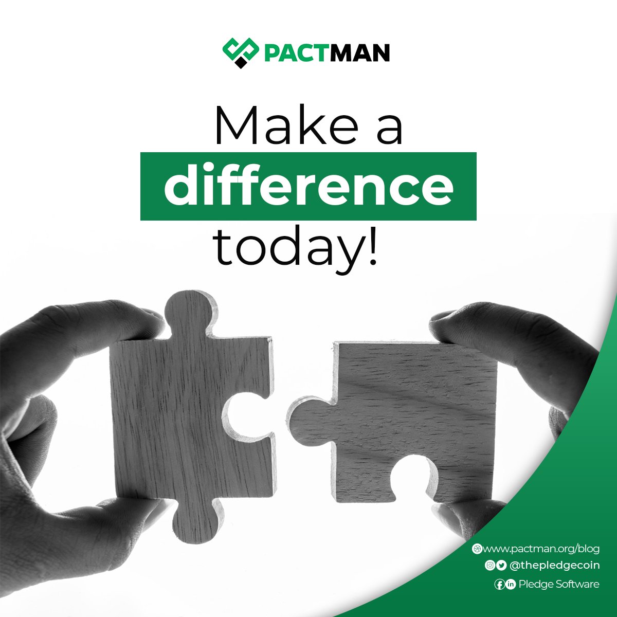 Make a difference today! 💙 

Join Pactman, the platform that connects generous donors like you to non-profit organizations making a real impact. 

Together, we can create positive change in our communities. 

#Pactman #DonateForGood #CommunityHeroes