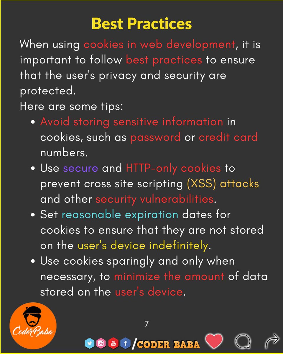 thecoderbaba's tweet image. Cookies in JavaScript Part 2
#coderbaba