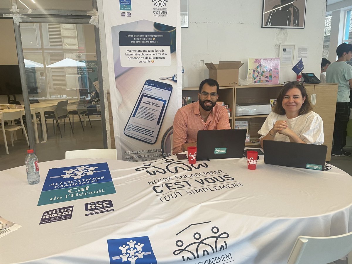 🏡 Une question sur l'aide au logement ?

Rendez-vous sur le stand de la Caf de l'Hérault jusqu'à 17h à @CRIJMontpellier.  Nos conseillers vous attendent.