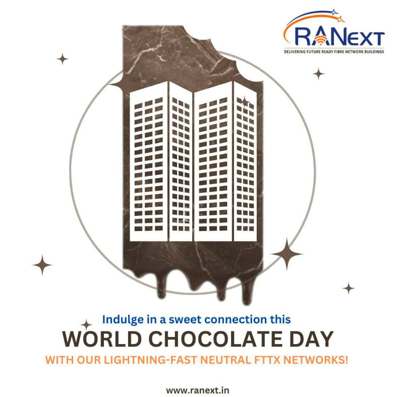 RANextOfficial's tweet photo. Indulge in a sweet connection this World Chocolate Day with our lightning-fast neutral FTTx networks! 🍫🌐💨
.
.
.
#trending #trendingnow #trendingnews #trendingvideo #fttx #FTTx #neutralnetwork #neutralnetworks #fiberart #fiber #Ranext #ranext https://t.co/5VmCWYW84D