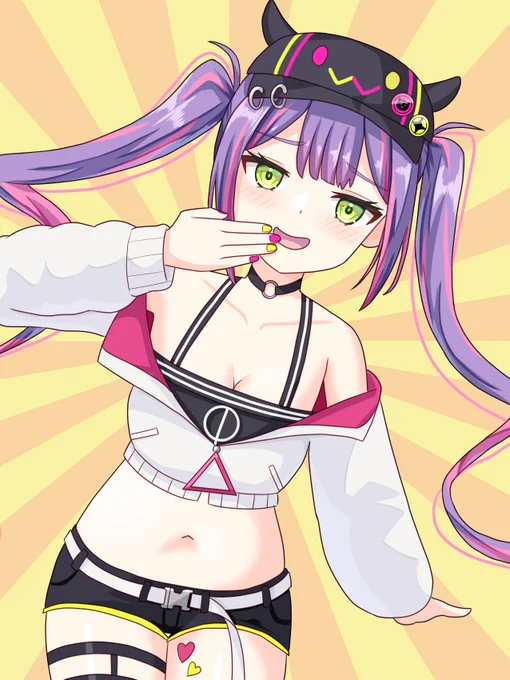#TOWART #100日チャレンジ Day92 常闇トワ(ホロライブ) 「ぷーくすくすwwwげきよわなんですけど!?」