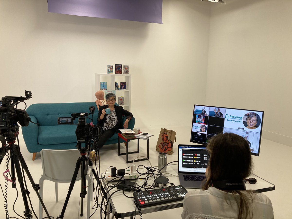 EmilyDrabs's tweet image. Setting up for the amazing @candygourlay’s @Booktrust #BookTrustRepresents live virtual event! booktrust.org.uk/virtual-author… watch here at 11am!!! I’m so excited!