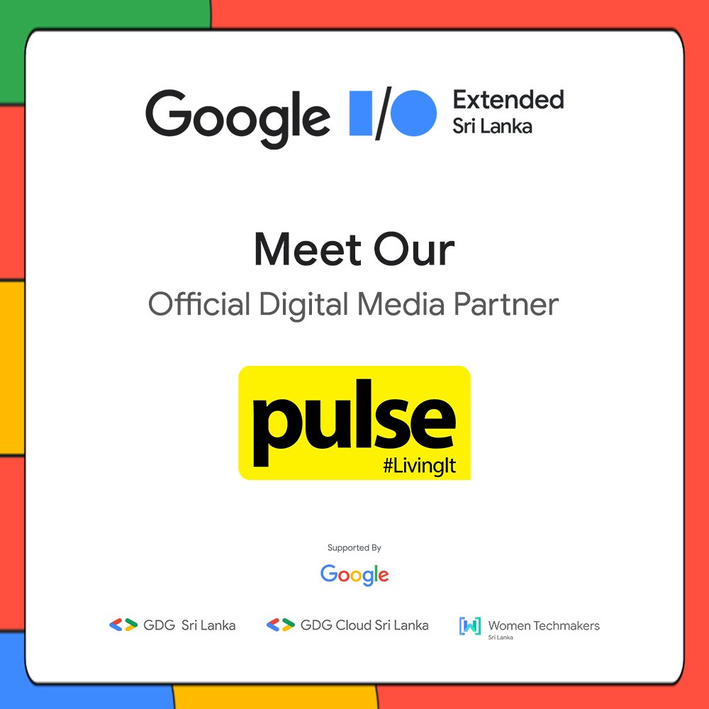 Exciting news! We are thrilled to announce Pulse as the official digital media partner for Google I/O Extended Sri Lanka 2023. Get ready to experience a cutting-edge fusion of technology and media as Pulse brings you exclusive coverage from the biggest Google event of the year.