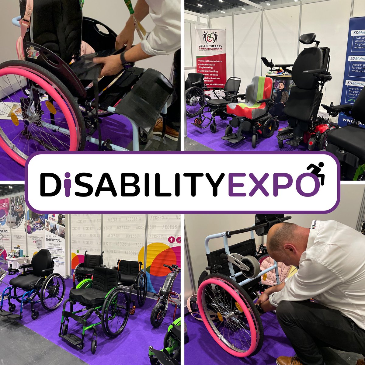 accessyourlife's tweet photo. Donโt forget @CelticRehab will be providing FREE five-point wheelchair checks all day on stand CC1 at @DisabilityExpo_, along with having a range of manual and powered wheelchairs for you to try! Including the newest @Quickiewheels products! ๐ #AYL #DisabilityExpo #MobilityMOT https://t.co/quk1MNUrrA