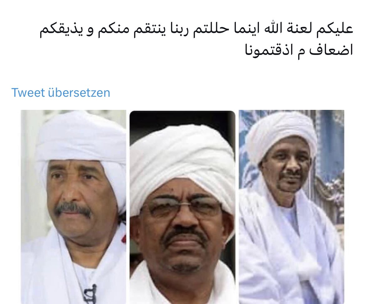 بعيدا عن ماضيهم . الحرب وضحت الاتى:-
1.الجيش السوداني لم يستطيع القيام بواجبة فى حماية البلاد والعباد
2.الجنجويد اسؤ من الشيطان الرجيم.
3.الكيزان هم من يؤجج نار الحرب.ليس من اجل القضاء على المليشيات التى صنعوها ولكن من أجل السلطة ومعاقبة الشعب على ثورتة .
4.قحت تعمل على ايقاف