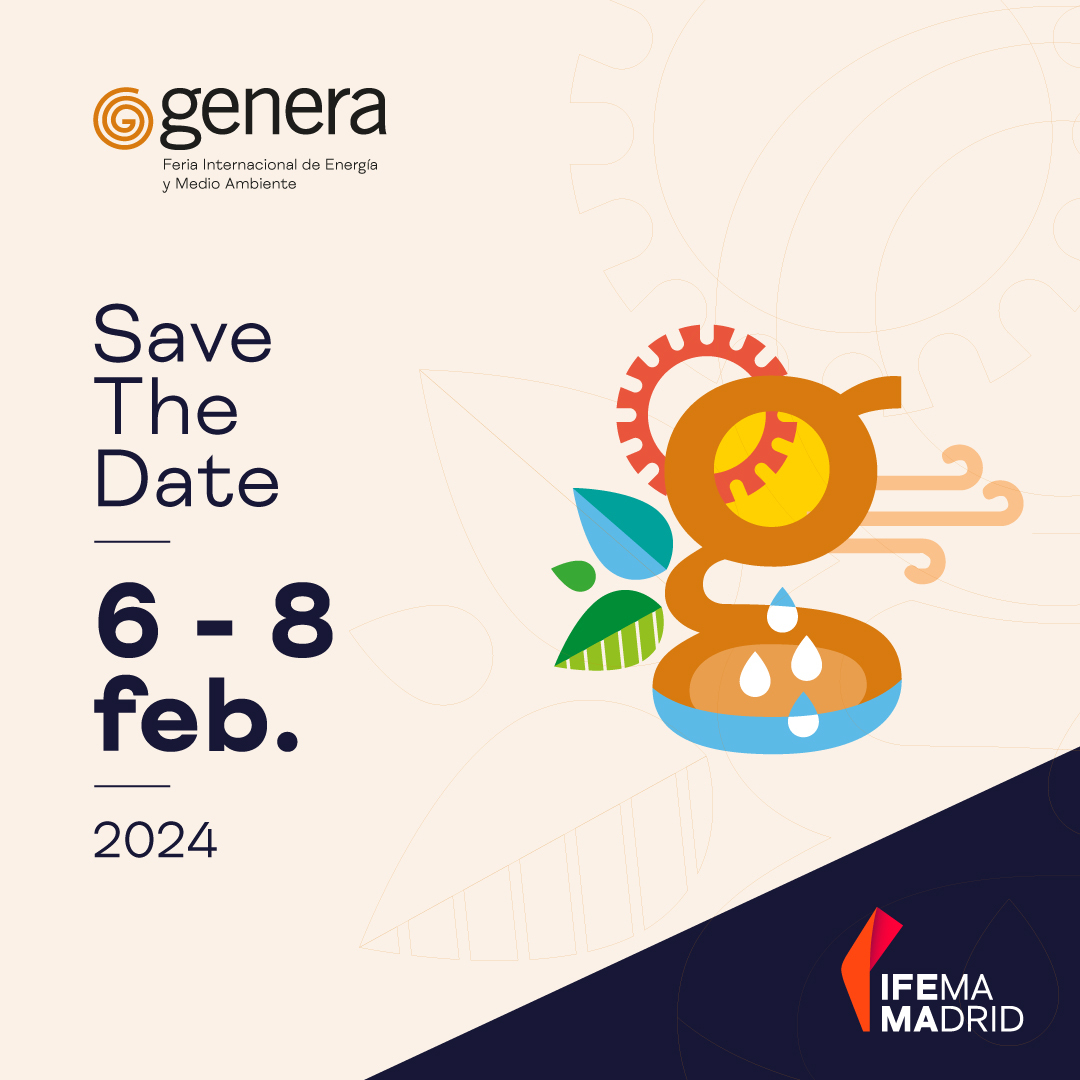 GENERA (@feriagenera) on Twitter photo 📢 #SAVETHEDATE
Vuelve #GENERA24, la mayor plataforma comercial para la industria de Energia y Medioambiente.
Te esperamos del 6 al 8 de Febrero de 2024 en <a href="/IFEMA/">IFEMA MADRID</a> 📅 ¡Apunta las fechas!
#feria #GENERA24 #sostenibilidad 📢 #SAVETHEDATE
Vuelve #GENERA24, la mayor plataforma comercial para la industria de Energia y Medioambiente.
Te esperamos del 6 al 8 de Febrero de 2024 en <a href="/IFEMA/">IFEMA MADRID</a> 📅 ¡Apunta las fechas!
#feria #GENERA24 #sostenibilidad