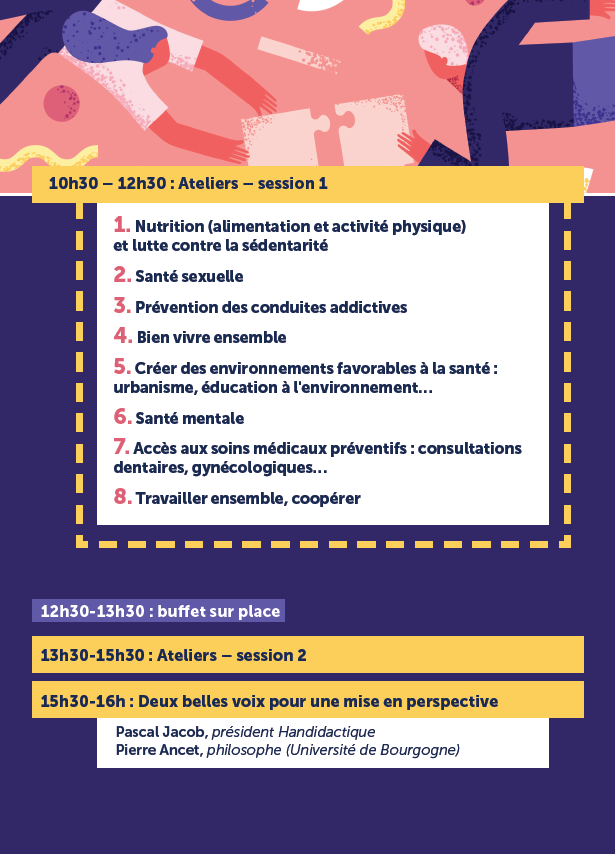 Imillot's tweet photo. 🏄‍♀️ Séminaire "#handicap et #prévention : renforcer l'#autodétermination par le pouvoir d'agir"
Par nos commissions prévention et médico-sociale #CRSA avec les 8 #CTS de BFC
💡 Réfléchir ensemble, valoriser des initiatives, trouver des solutions. https://t.co/bikTtwPfIr