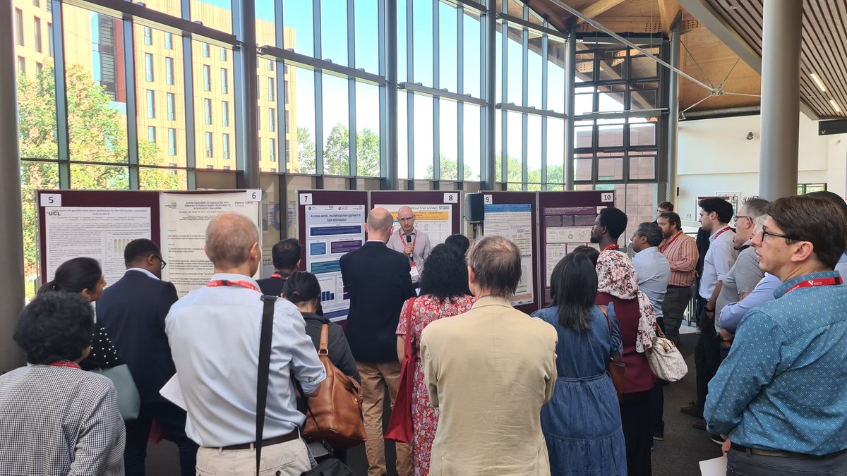 Day 3! Posters on wide ranging topics from colleagues across UK. What is most great is seeing how wide and inclusive the mdt is working on Lipid projects! #hukconf