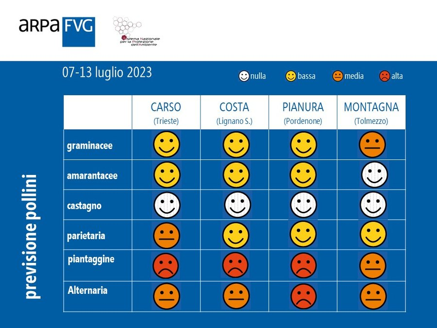 F_Scoccimarro's tweet photo. PREVISIONE POLLINI in #RegioneFVG di #ArpaFVG.
Su tutta la regione polline di piantaggine e spore di alternaria. Ovunque anche pollini di graminacee, di parietaria, soprattutto sul Carso, e di amaranto.

Previsione settimanale pollini 👉 https://t.co/dVWzVX9qBS
#FVG #polliniFVG https://t.co/2AW7DrxN2k