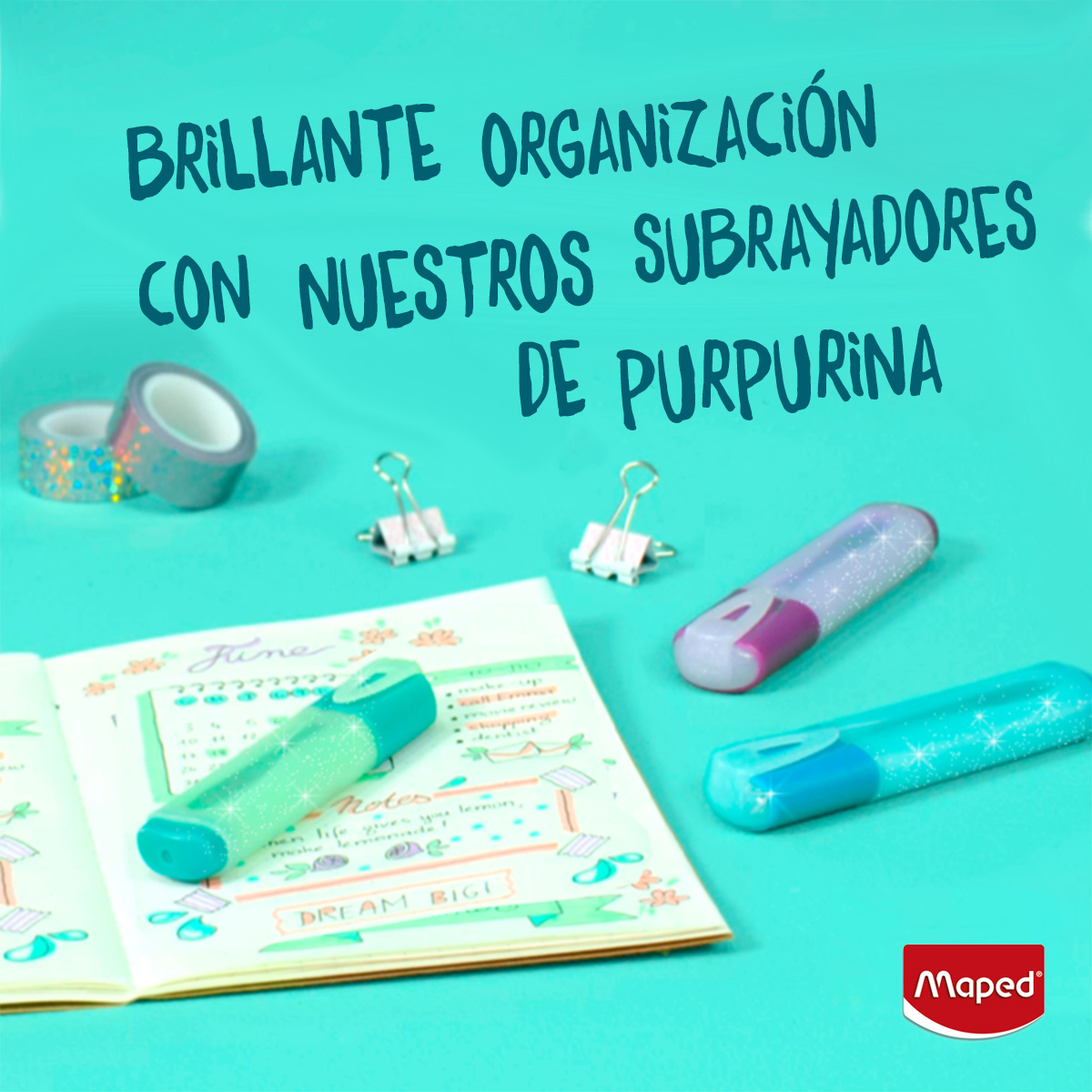 MapedSpain's tweet photo. ¿Qué planes tienes para este mes? Apunta todo y no dejes de darle color con nuestros subrayadores Glitter.
➡️ Verde: planazo. 👍
➡️ Azul: oh yeah. 😎
➡️ Morado: esto promete. 🤙
#Maped #TomorrowIsInYourHands #subrayar #subrayadores #subrayadoresmaped #subrayadoresglitter https://t.co/31HKXuX5iP