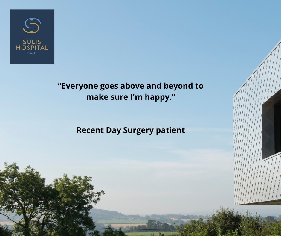 SulisHospital's tweet photo. We take pride in our teams’ compassion, expertise, and care for patients every day.
#FeedbackFriday #Sulis #SulisHospital #Bath #Bristol #SouthWest #Healthcare #DaySurgery https://t.co/HvLhqFSZoz
