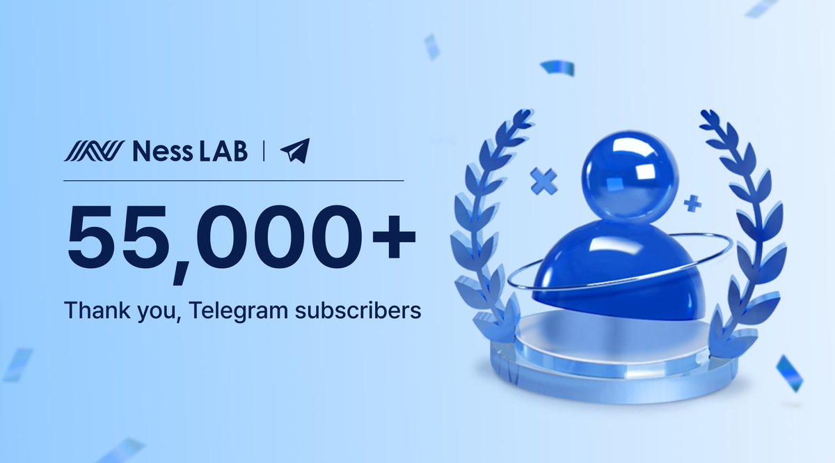 NESSLAB_'s tweet photo. 👏55K Subscriber on Telegram🔥

Thank you all for your incredible support and engagement. Together, we'll continue to achieve great things!

▶️Join Ness LAB Telegram: https://t.co/COuUY7Q0Kd

#NESS #NessLAB https://t.co/LvlLajRe47