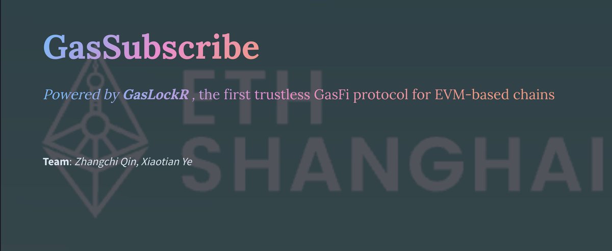 0x_JBCat's tweet photo. GasSubscribe, built on @GasLockR, won second place in #ETHShanghai Layer2 track! 🥈 
The future is full of possibilities! Thanks to our supporters, let's shoot for the moon together!🚀🌕
#ETHShanghai #Hackathon #Layer2 #GasLockR https://t.co/90H2E9WeVw