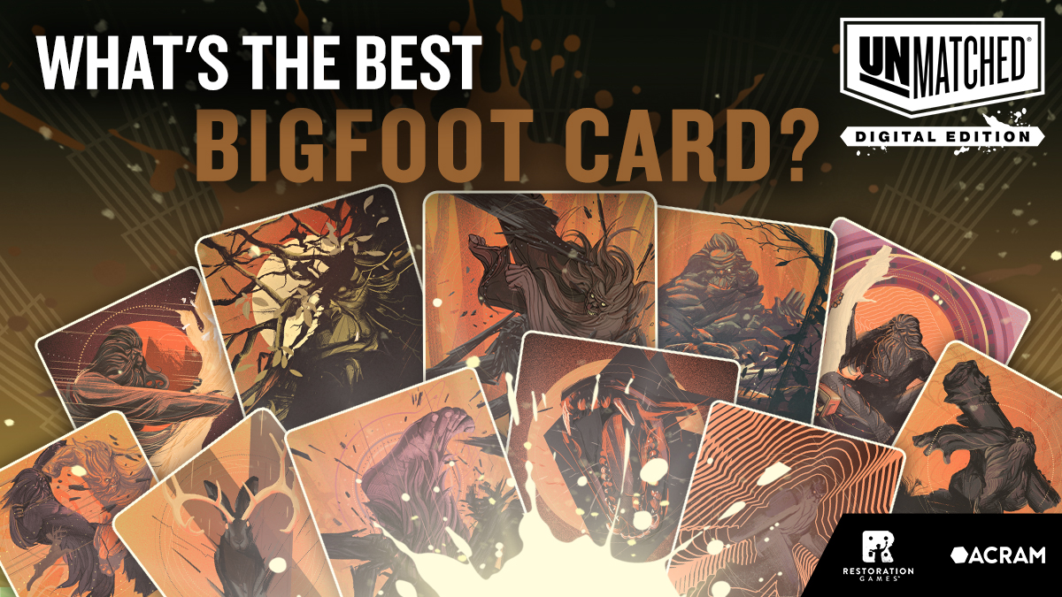 acramdigital's tweet photo. Why Bigfoot loves playing cards? Because he always has a "wild" card! 👣Which one is your favorite?
@RestorationGame #AcramDigital #UnmatchedDigital #boardgames https://t.co/mZIAHMXBXP