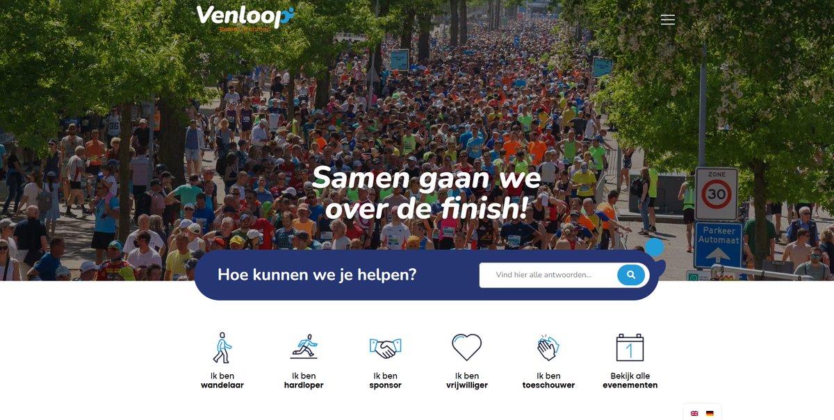 De nieuwe website van Stichting Venloop is LIVE! venloop.nl