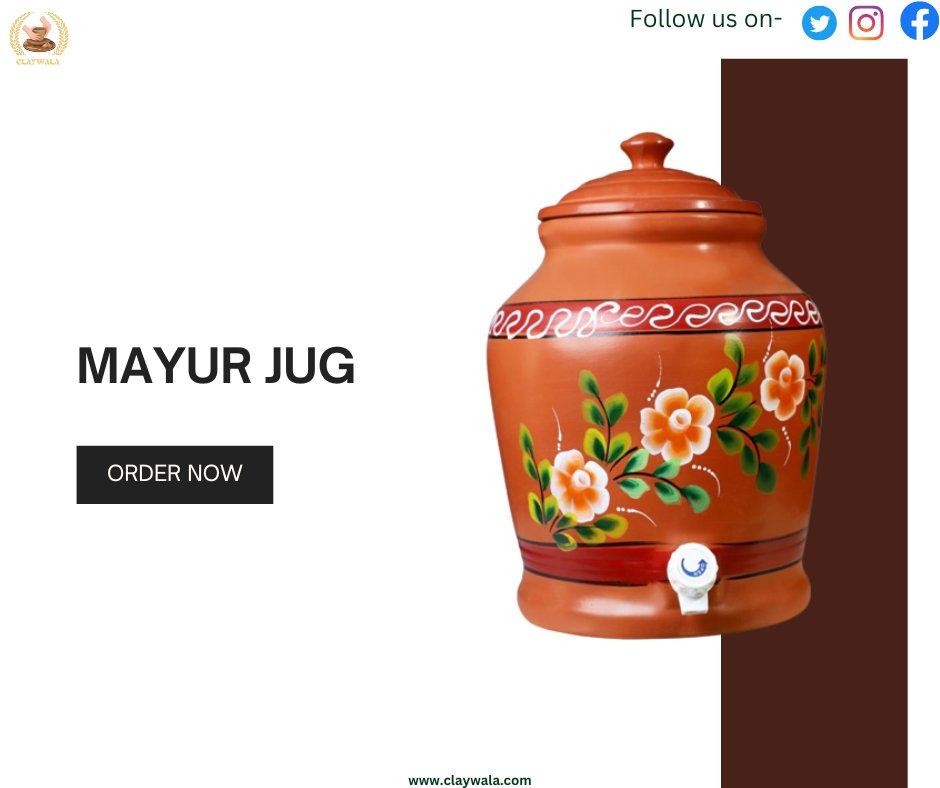 ClayWala's tweet photo. Clay Mayur Jug
#claywala #mayurjug https://t.co/POhDxa1M0A