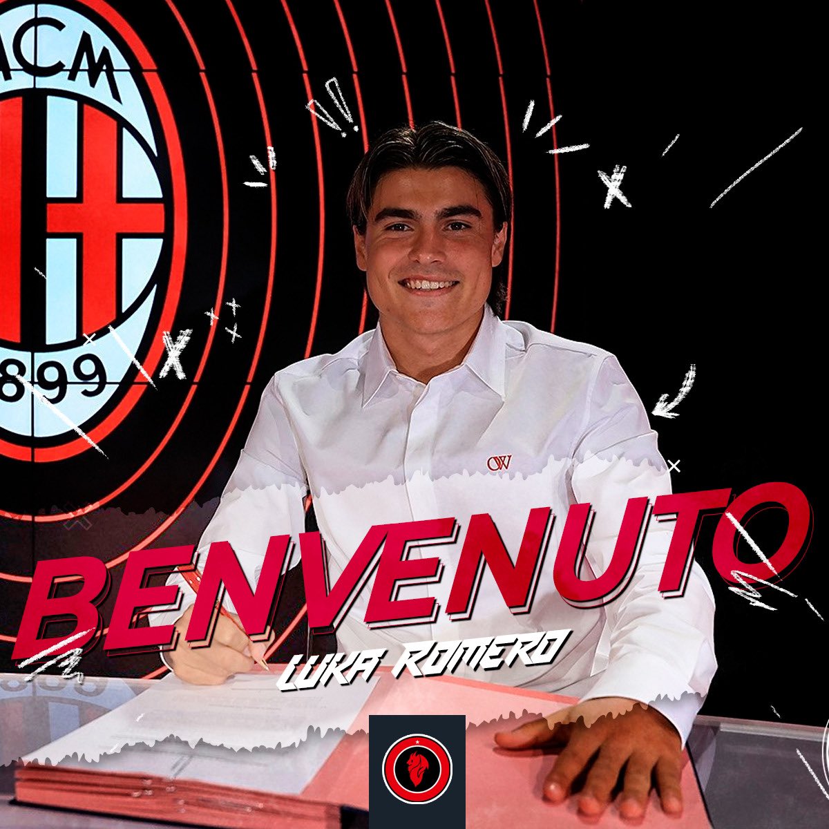 Pemain ketiga yang diresmikan oleh AC Milan di musim panas ini, Luka Romero.

Pemain asal Argentina yang masih berumur 18 tahun. Posisi gelandang, bakal memakai nomor punggung 18. Musim lalu main sama Lazio. Dikontrak sampai 2027.

Benvenuto, Luka. Lukaaaa, luka luka luka…. 🔥