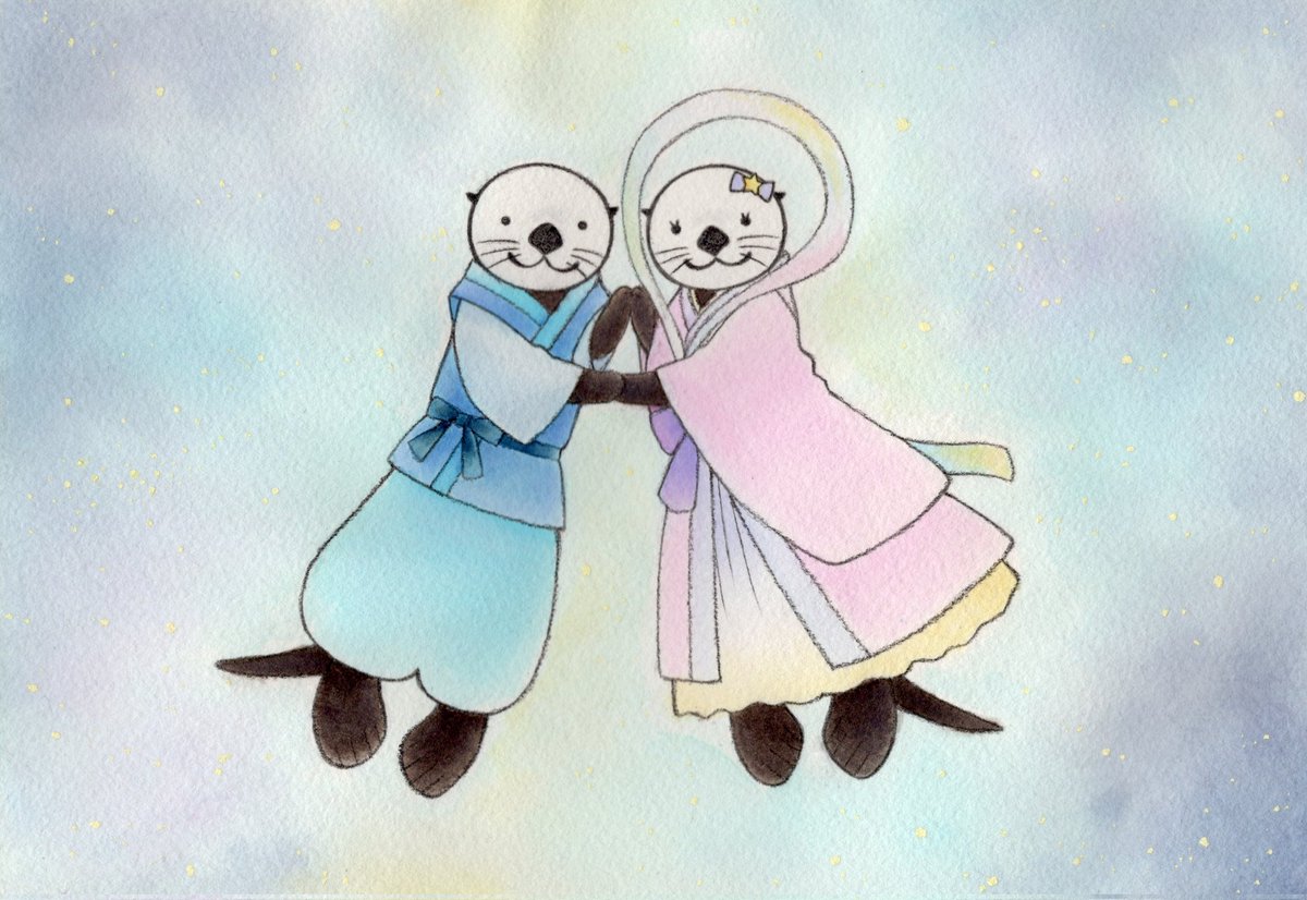 moritsukiame's tweet photo. 塗って遊んでください🎋🌠

#七夕
#ぬりえ
#塗り絵
#ラッコ
#あにまる荘202 https://t.co/L1BRfFYAGj