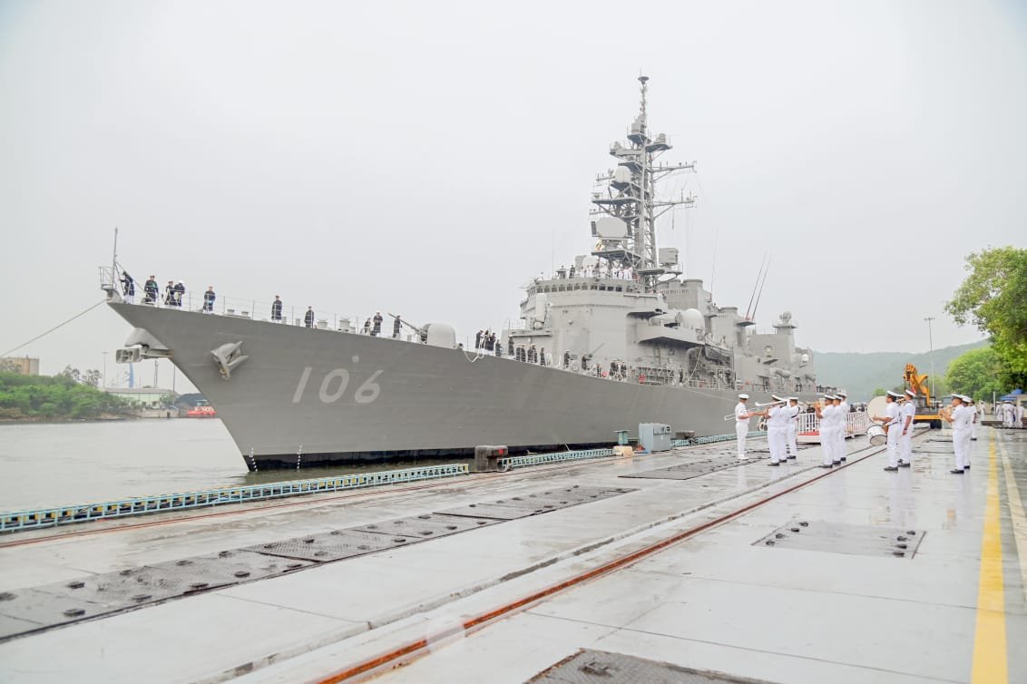 The seventh edition of the bilateral Japan-India Maritime Exercise 2023 (JIMEX 23) hosted by the Indian Navy, is being conducted at/off Visakhapatnam from 05 -10 July 2023. This edition marks the 11th anniversary of JIMEX, since its inception in 2012.

Japan Maritime Self Defenc