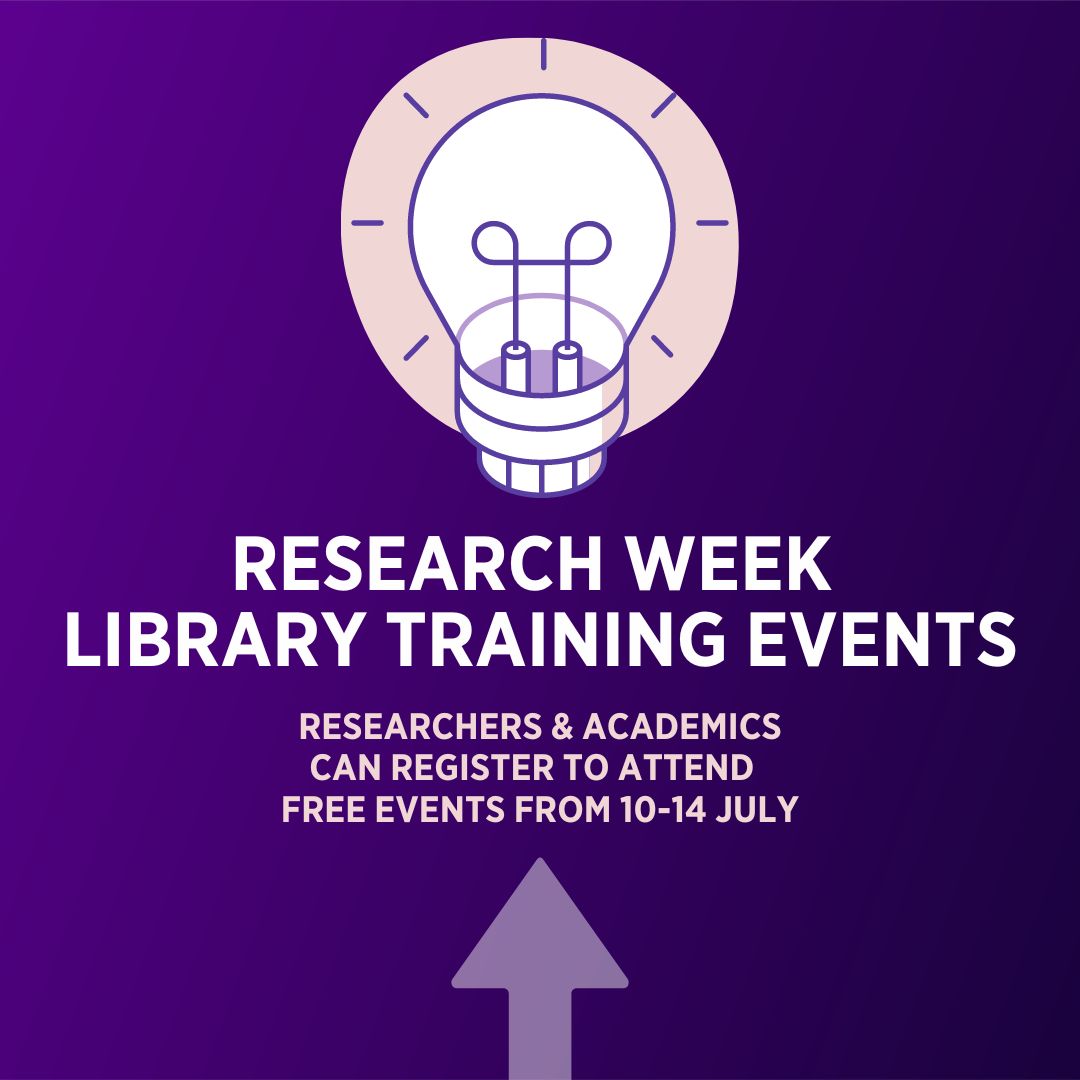 westsydulibrary's tweet photo. Researchers and Academics are invited to attend this free Library training series, designed specifically for Research Week. Register and view the full program: https://t.co/lEilWnD1pu https://t.co/UvA6VrnKCK