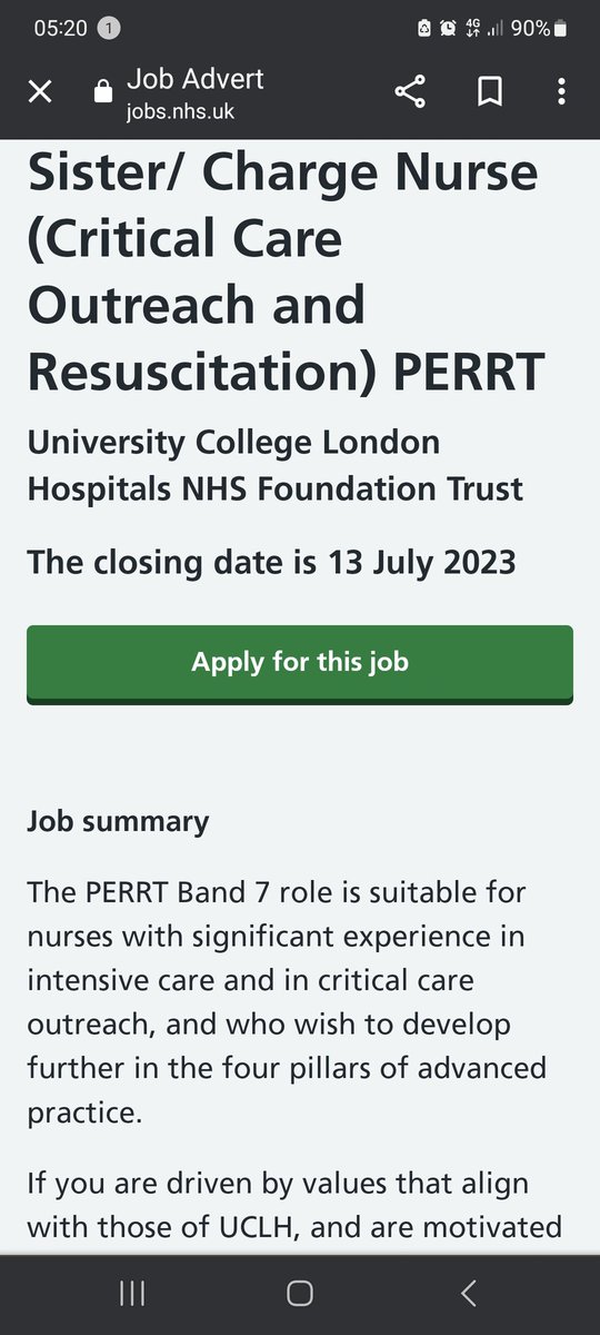 NEW JOB ALERT 🌟 

Are you an experienced crit care nurse with a passion for patient safety
Come join us <a href="/uclh/">UCLH</a> and we can help you progress in CCO and Resuscitation

B6/B7 role available depending on experience.  📞 for a chat and arrange an informal visit
<a href="/jhartin/">j hartin</a> <a href="/BeamanBenji/">Benji Beaman</a>