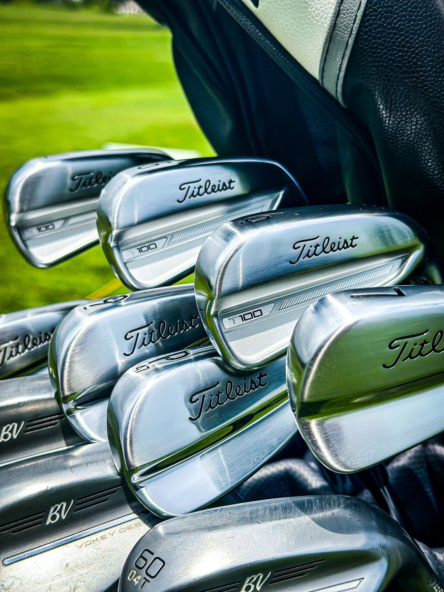 New t series t100 in the bag today and wow!  Great stuff from <a href="/Titleist/">Titleist</a> with these new irons! #golf #countryclub #tseries #golfclubs #titleist