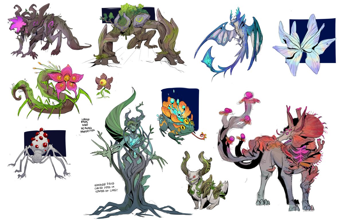 pitugame_huh's tweet image. Early creature explorations for Pitu!#indiegame #gamedevelopement #gamedev #conceptart #indiegame #indiedev #2dgame #digitalart #deckbuilding #cardgame