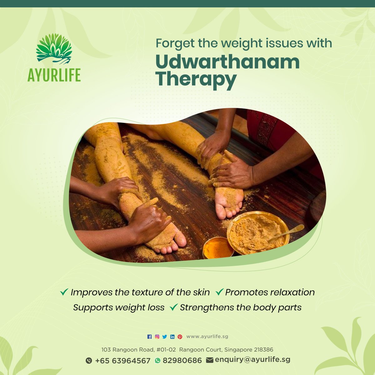 AyurlifeL's tweet photo. Having too much weight to carry always makes it difficult to carry out day-to-day duties. So, why add to the misery? Visit Ayurlife today to acquire the best Udwarthanam Ayurvedic weight loss therapy and live a life free of limitations.

#udwarthanam #health #tip #ayurlife https://t.co/AZnQxMfiOZ