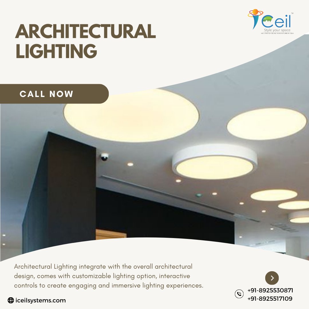 iceilsys's tweet image. Architectural #Lighting integrate with the overall architectural design, comes with customizable lighting option, interactive controls to create engaging and immersive lighting experiences. - iceilsystems.com

#stretchceilingdrywall

#stretchceilingusa

#stretchceiling