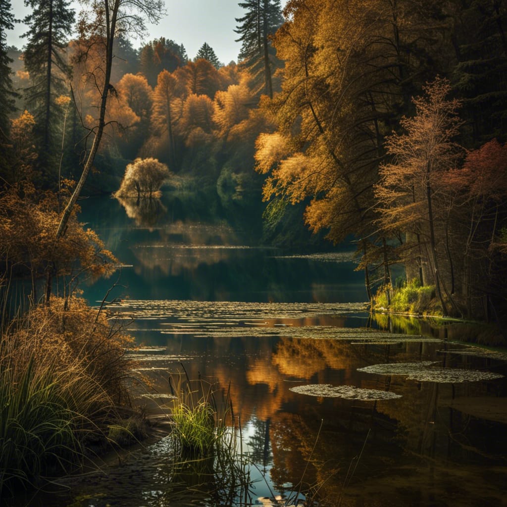 A Beautiful Lake Scene - made with NightCafe Creator  creator.nightcafe.studio/creation/G74rH… #aiart #nightcafe #digitalart #vqganclip via <a href="/NightcafeStudio/">NightCafe Studio</a>