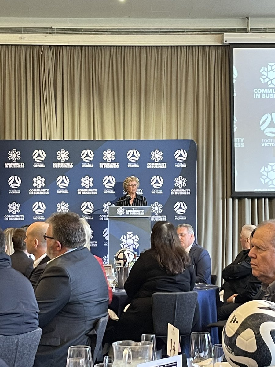 FabioSerpiello's tweet photo. Well done to @footballvic on this well-organised #FVCIB networking event to wish good luck to the @TheMatildas ahead of the women’s World Cup! https://t.co/n5znbyO5Bt