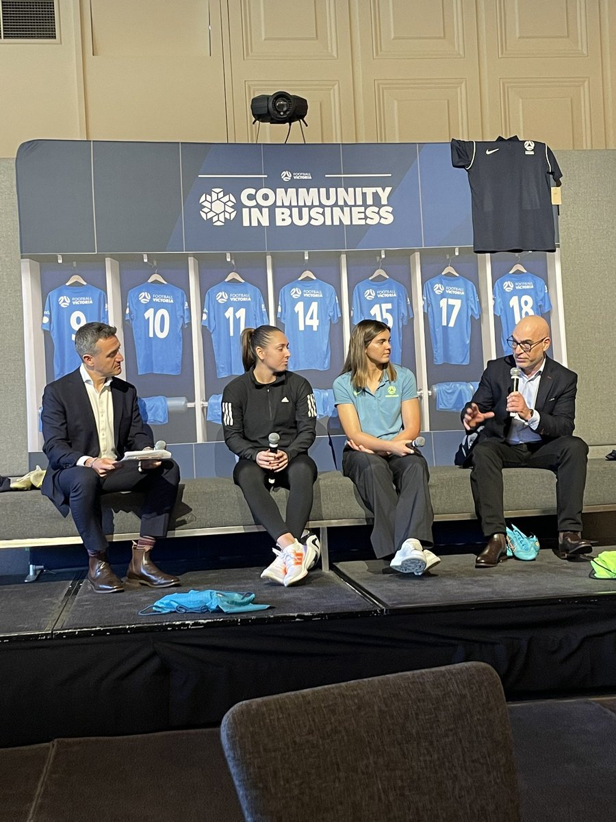 FabioSerpiello's tweet photo. Well done to @footballvic on this well-organised #FVCIB networking event to wish good luck to the @TheMatildas ahead of the women’s World Cup! https://t.co/n5znbyO5Bt