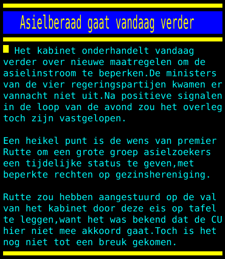 Crisisoverleg Rutte4