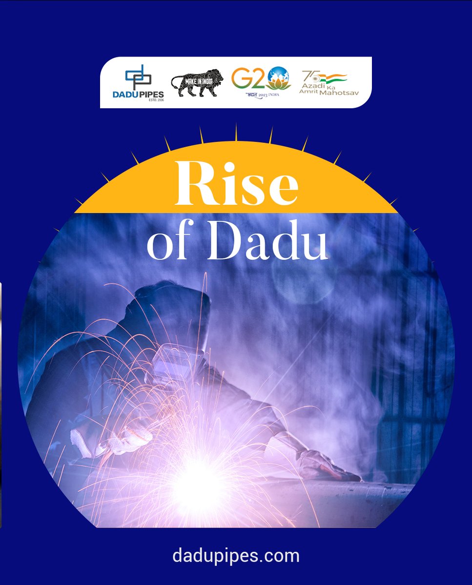 DADUPIPES's tweet photo. The rise of Dadu Pipes over these years, the prestige and credibility that the company has created need no words as its phenomenal growth in leaps and bounds is an affirmation for the same.
#Dadupipes #Ghaziabad #construction #steelindustry #steel #indianindustries #makeininida https://t.co/7U6Iv0Rwmq