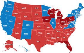 The map on the left is from the 1996 #PresidentialElection, it shows the traditional blue states. Those states, like Tn and Ky for ex. had always voted #Dem. On the right shows how #Trump changed many to #Red states! 
#AllTrump
#Trump2024