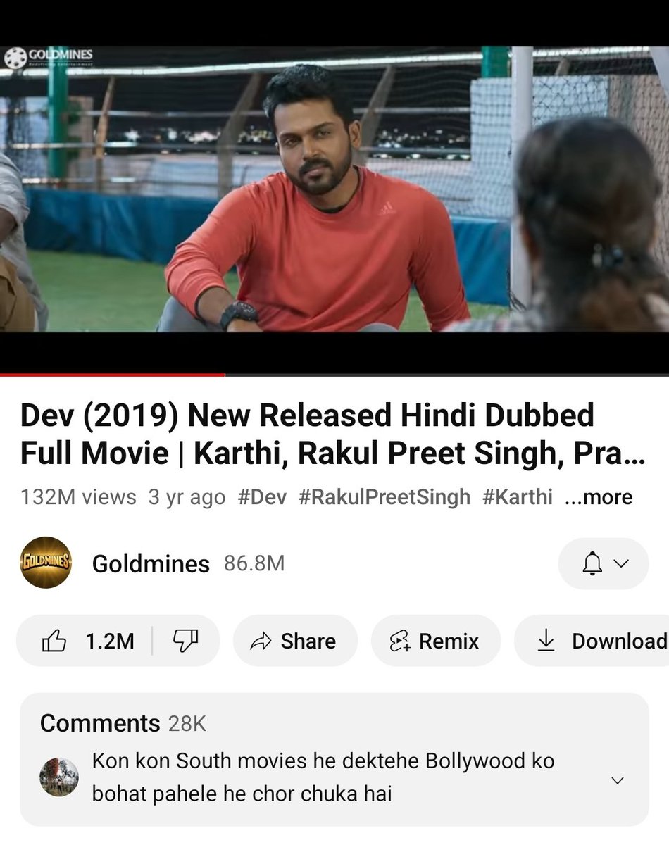 Dillli_offl_'s tweet image. #DevMovie Hindi dubbed crossed 132M views with 1.2M likes 😌🔥

@Karthi_Offl #Karthi #JapanTheMovie #Karthi26