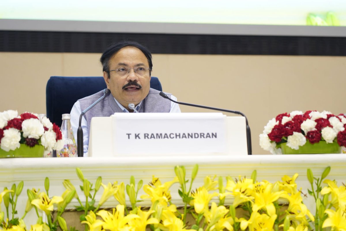 mnreindia's tweet image. Mr. T K Ramachandran, Secretary, Ministry of Ports, Shipping &amp;amp; Waterways, Government of India commences the Plenary Session on European Perspective at the #ICGH2023 Day 3.