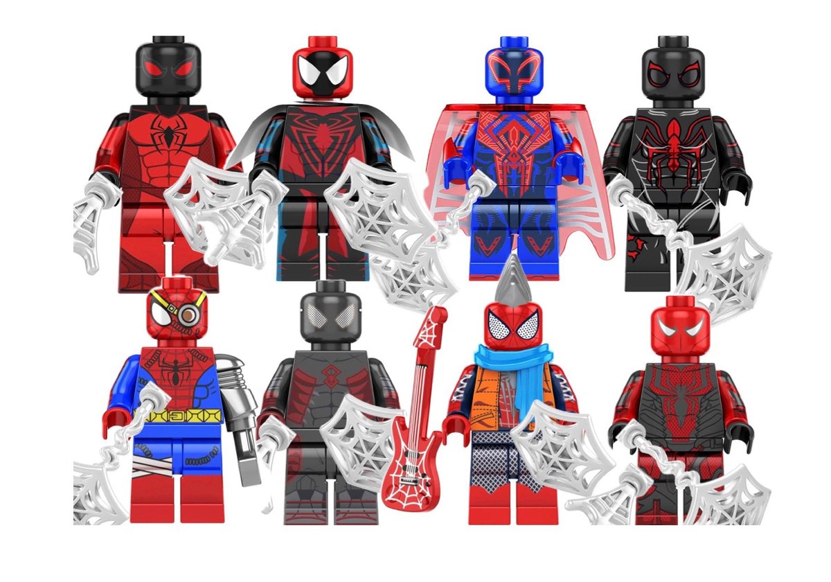 Excited to share the latest addition to my #etsy shop: Spiderman 8pcs Minifigures to collect marvel building blocks Across the Spider-Verse Movie etsy.me/46G4baI #spiderman #marvel #lego #buildingblocks #peterparker #multiverse #minifigure #actiontoys #toys
