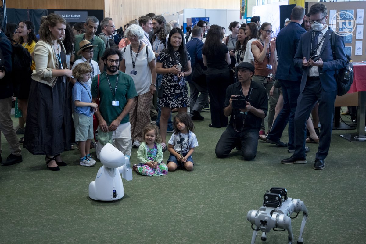 AIforGood's tweet photo. Are you ready for day 2?

We are looking forward to seeing you at the CICG for the last day of the Global Summit! So many more sessions to go, dynamic interactions with #robots, #music #art and many more!

Don't miss out and join us!

@ITU
#ITUaiSummit #AIforGood https://t.co/1y3dXI4SPT