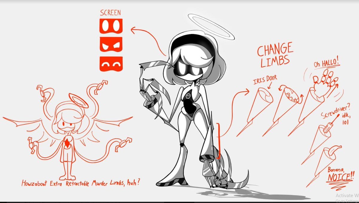 moro_production's tweet image. You might notice that V looks a little different from what she looks like in the show, and that's because her design was actually based on the original concept art for her character which is 2d :)