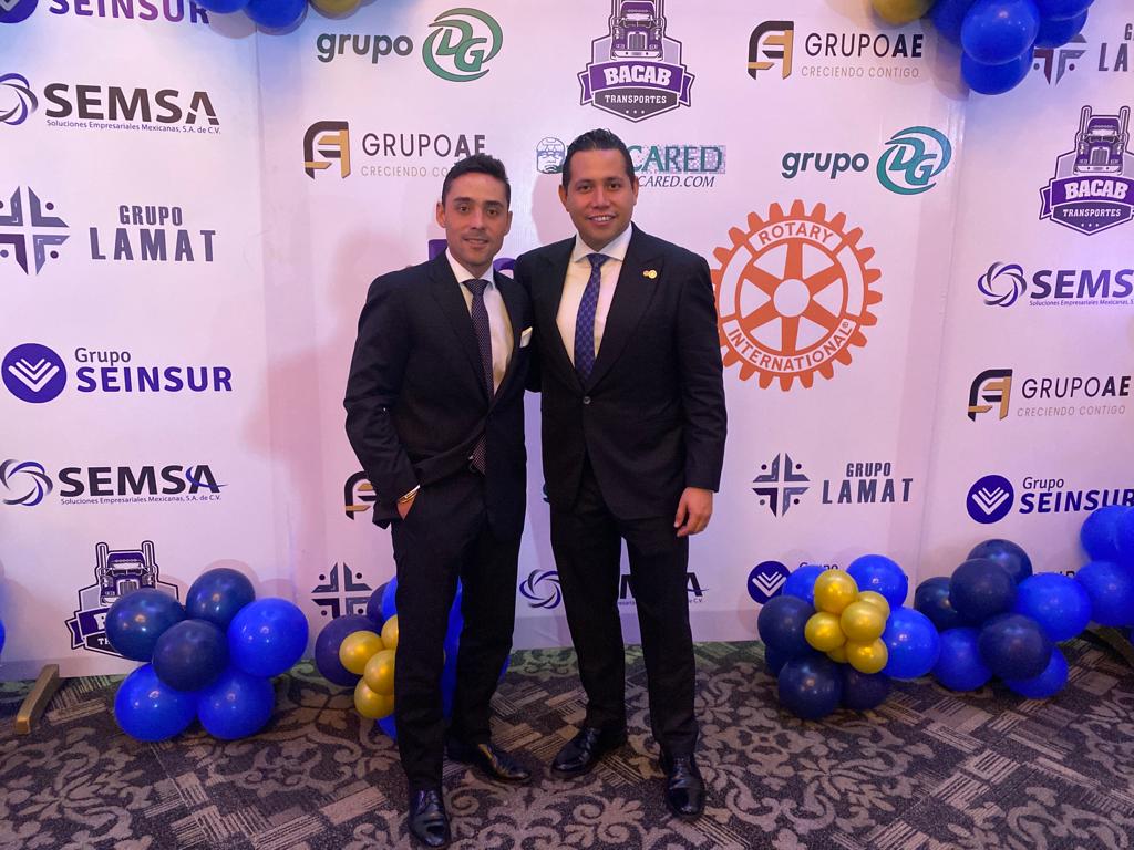 TabascoHOY's tweet photo. #Entérate 📸 | El nuevo presidente del #ClubRotarioTabasco2000, Jesús Antonio Embriz Hernández, junto al Director Operativo de @grupocanton, Rafael Cantón Martínez de Escobar (@RAFACANTON_) https://t.co/DEBNTOftSn