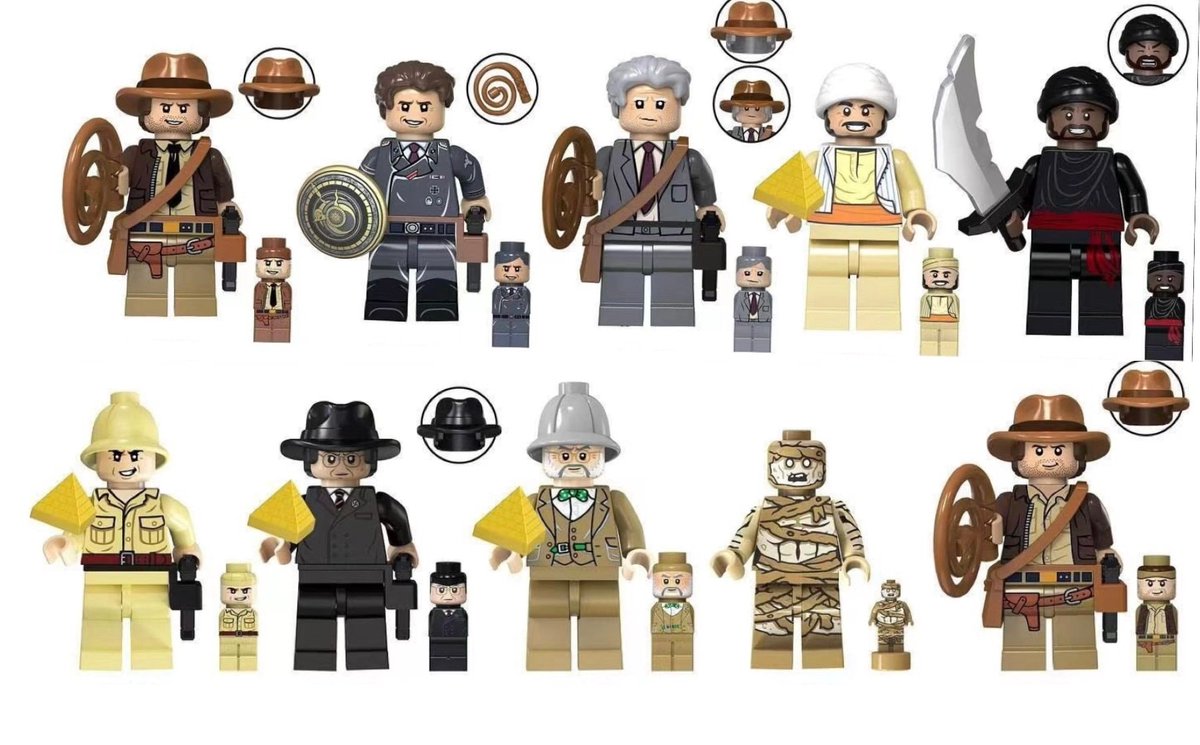 Excited to share the latest addition to my #etsy shop: Indiana Jones Minifigures 10cs bundle set building blocks etsy.me/3rjviIF #indianajones #lego #minifigures #actiontoy #toys #figures #movies #boxoffice #buildingblocks