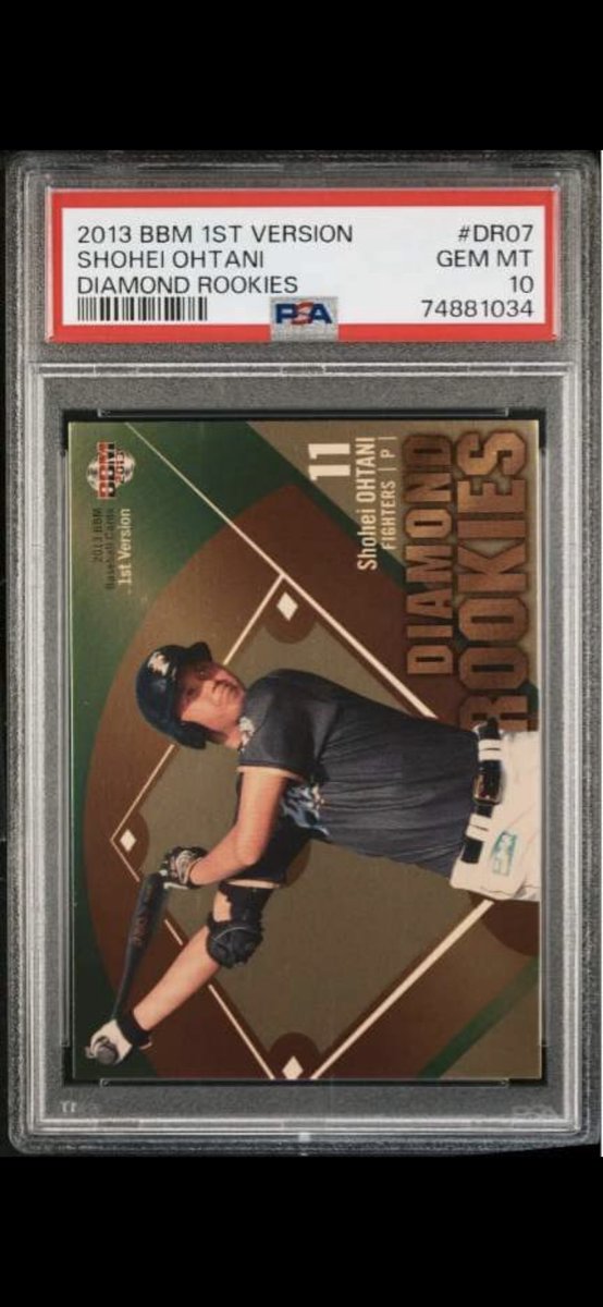 SWISportsCards's tweet photo. Anyone moving any 2013 Ohtani PSA 9 or 10s?

*not my pics https://t.co/s5njqqOdcP