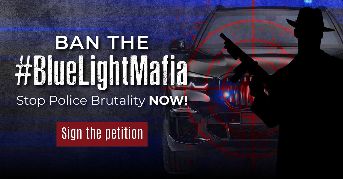 If you and I pointed a gun at someone, then kick them, beat them until they’re unconscious, carried on beating them after they had lost consciousness, on camera, then we’d be behind bars. You and I would be begging for bail! #BlueLightMafia #VIPProtection